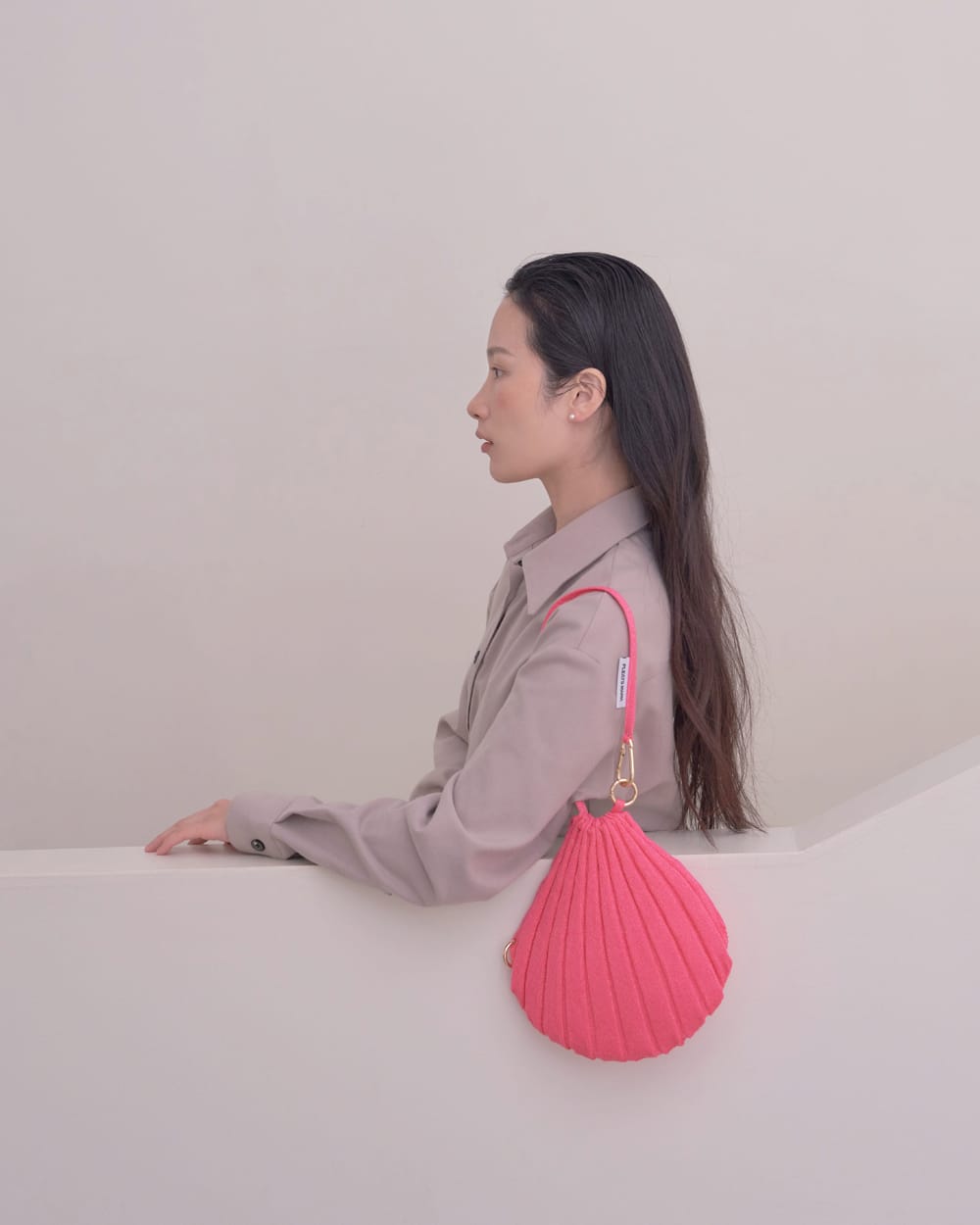 韓國PLEATS MAMA - Mermaid Bag Glitter Pink